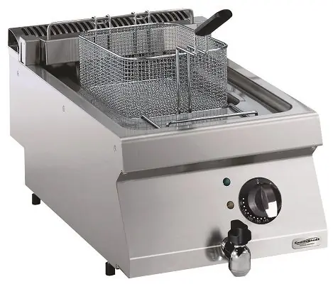 Finale Uitverkoop Elektrische friteuse 12 liter - 400V-8.7kW - 400x700x(h)250mm