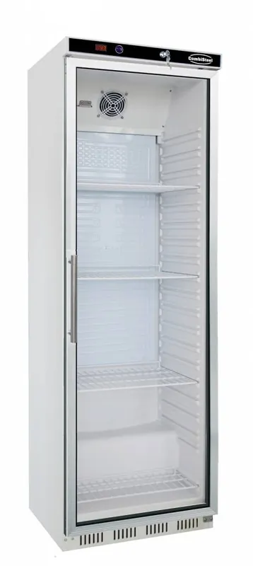 Flitsaanbieding Koelkast met glazen deur - 350 liter - 600x585x(h1855mm - Wit