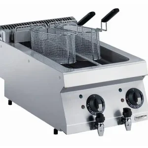 Actieprijs Elektrische Friteuse 2 x 5 Liter - 9kw - 400V - 400x700x(h)250mm