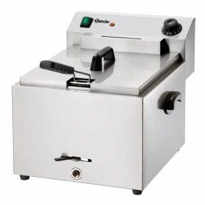 Elektrische Friteuse - 10 Liter - Met Aftapkraan - 8,1 kW - 410x500x(H)380mm Betrouwbaar