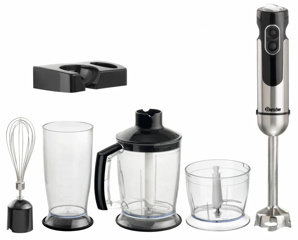 Staafmixerset met Garde 0.8 L + 2 Antislip Onderleggers + 1 Wandhouder - 5 Snelheden - 700 W Exclusieve Aanbieding