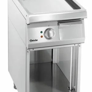 Elektrische bakplaat 700 serie - Onderbouw open - soepel - 400x700x(h)850-900mm Flitsaanbieding