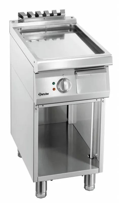Elektrische bakplaat 700 serie - Onderbouw open - soepel - 400x700x(h)850-900mm Flitsaanbieding