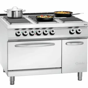 Tijdelijk Beschikbaar Elektrisch fornuis 900 serie - elektrische oven - 6 kookzones vierkant - 1200x900x(h)900-950mm