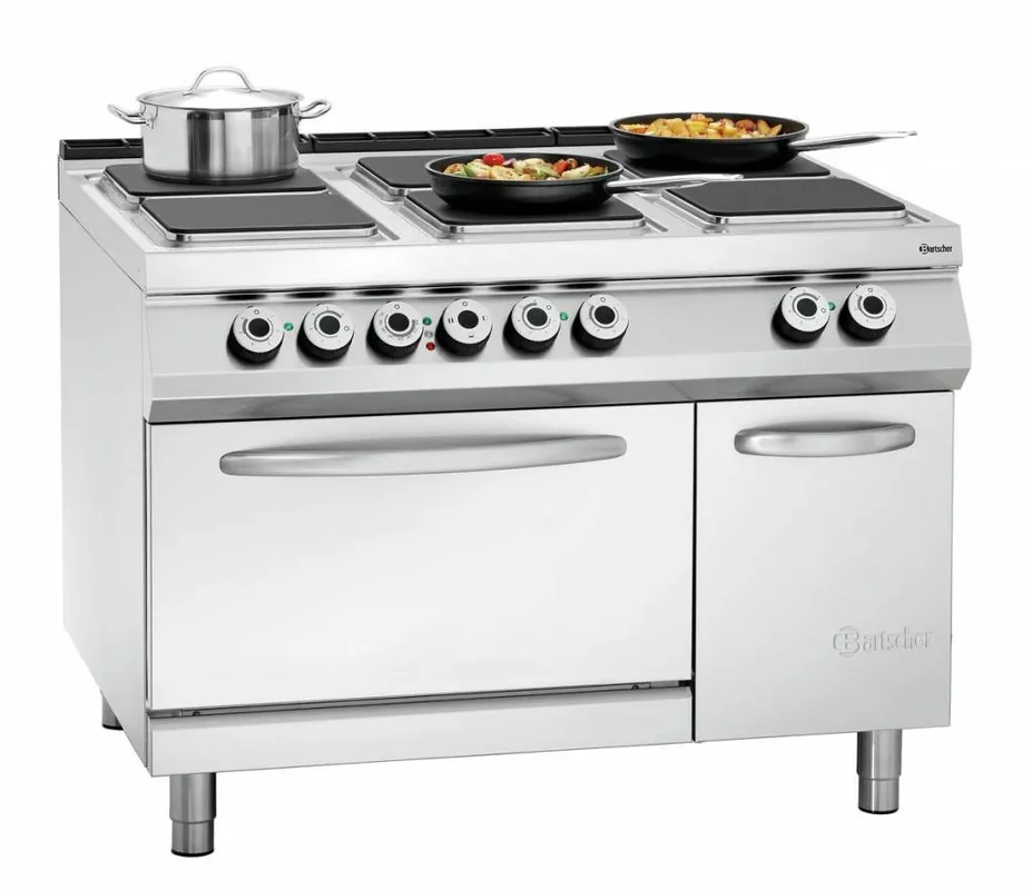 Tijdelijk Beschikbaar Elektrisch fornuis 900 serie - elektrische oven - 6 kookzones vierkant - 1200x900x(h)900-950mm