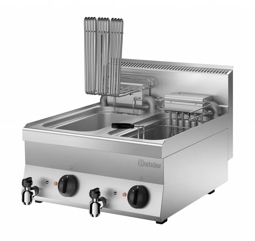 Friteuse Elektrisch - Uitklapbaar Element - 400V - 18kW - 2x10 Liter - 600x650x(H)295mm Shop Nu