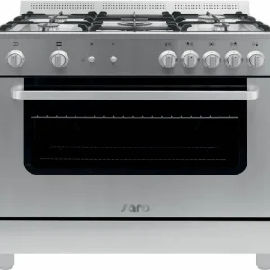 Gasfornuis met gasoven - 5 pitten - 900x600x(h)876/942mm Weekendaanbieding