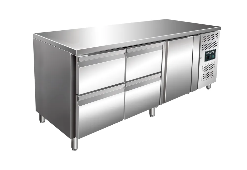 Exclusieve Aanbieding SARO koeltafel, deur + 2x 2-ladenset, KYLJA 3140 TN