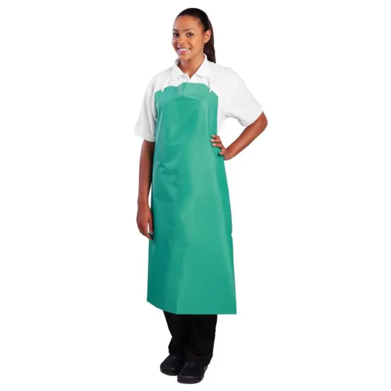 Hete Deal PVC Nylon Halterschort - 105 x 90cm - Groen - Unisex