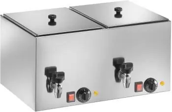 Populair Worstwarmer Dubbel - Met Aftapkraan - 560x350x(H)290 mm