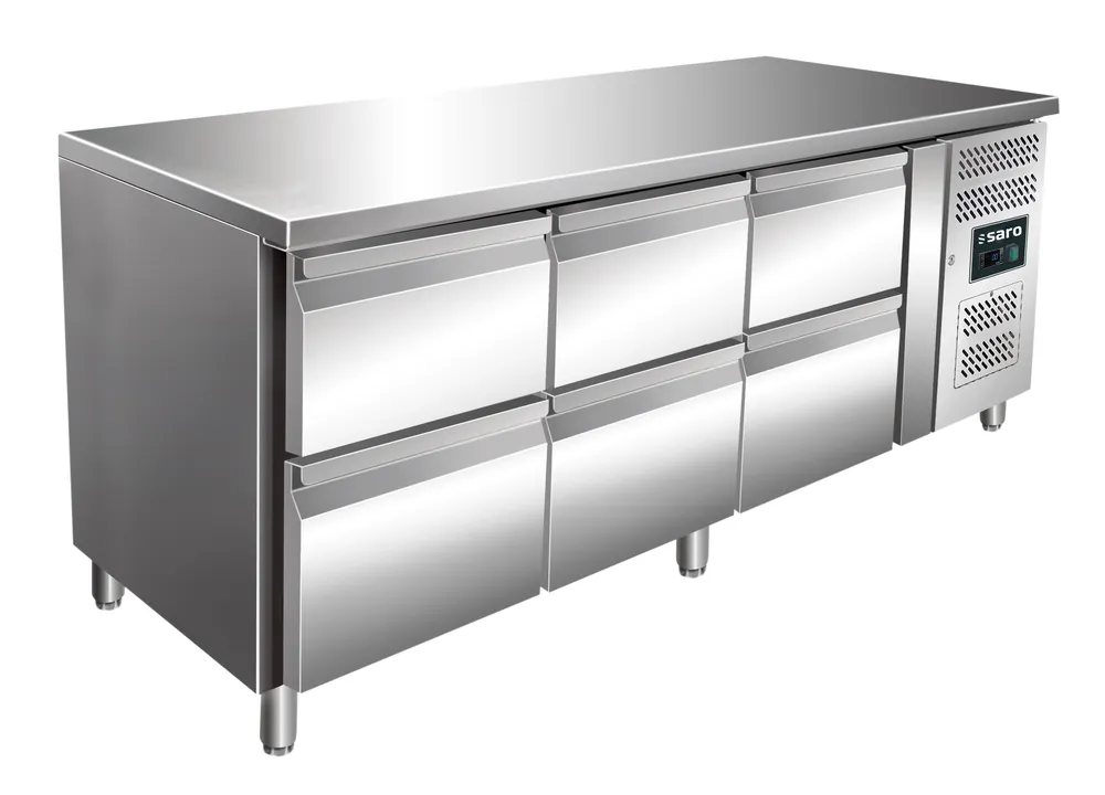 Finale Uitverkoop SARO koeltafel, 3x 2-ladenset, KYLJA 3160 TN