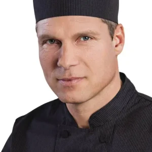 Chefworks krijtstreep Cool Vent Beanie - Zwart - Universele maat - Unisex Lage Kosten