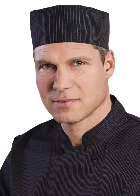 Chefworks krijtstreep Cool Vent Beanie - Zwart - Universele maat - Unisex Lage Kosten