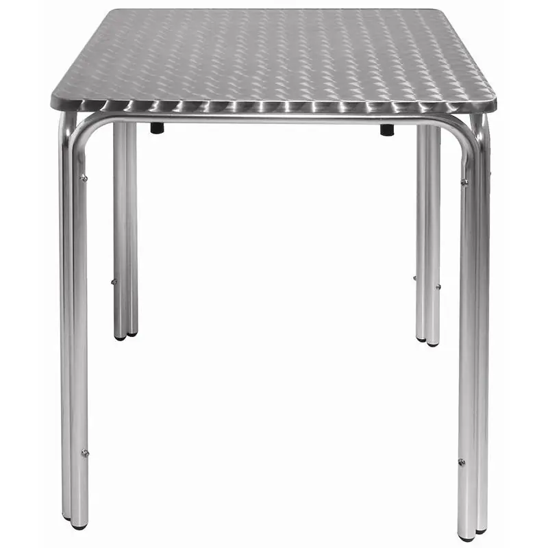 Meest Verkocht Bistrotafel / Horeca Tafels Stapelbaar - Aluminium + RVS Blad - 72(h)x60x60cm