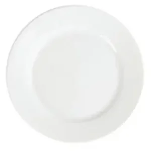 Voordeelprijs Bord Brede Rand - Olympia Wit Porselein - 310mm - 6 Stuks