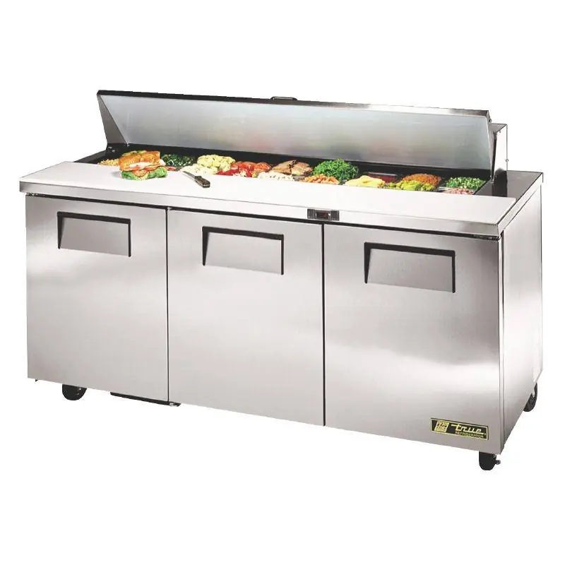 Saladette 3 deurs - TSSU-72-18 - 538 Liter - 109x184x(h)79cm - 5 jaar garantie Goedkoop