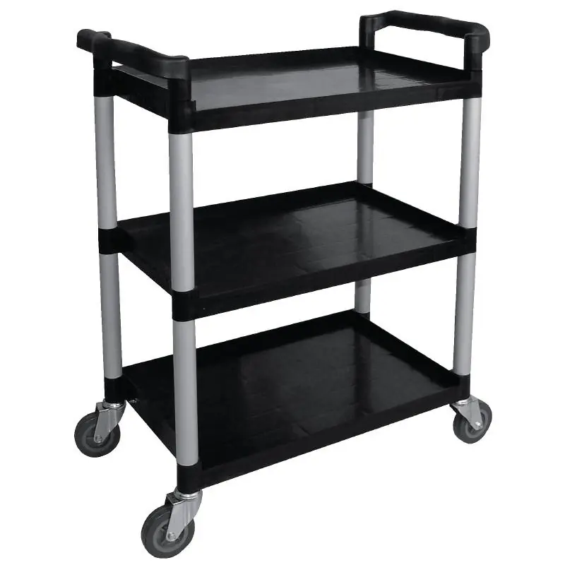 Serveerwagen zwart 3 niveaus - Vogue - 830x415x(h)960mm Meest Verkocht
