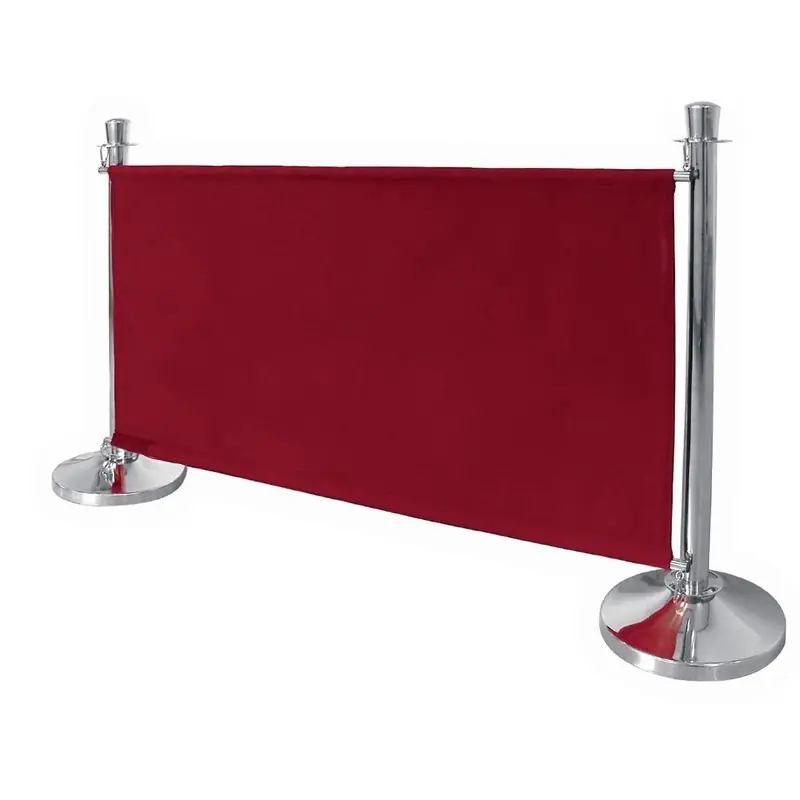 Canvas afzetdoek voor afzetpaaltjes - Rood / Bordeaux Hoge Kwaliteit