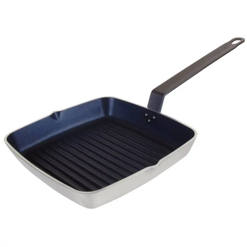 Vierkante Grillpan Aluminium Anti-aanbak - 24x24cm Speciale Aanbieding