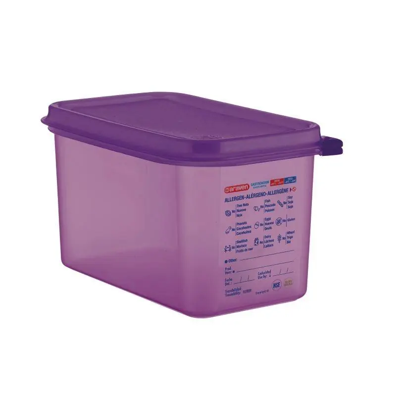 Araven Siliconen Voedseldoos Allergenen - 4,3Ltr - GN 1/4 - Incl. Deksel Goedkoop
