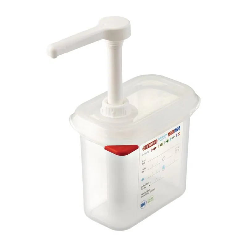Sausdispenser GN 1/9 transparant - 1,5Liter Premium