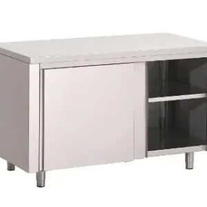 Flitsaanbieding Werktafel met legbord en schuifdeuren 1000x700(H)x880mm