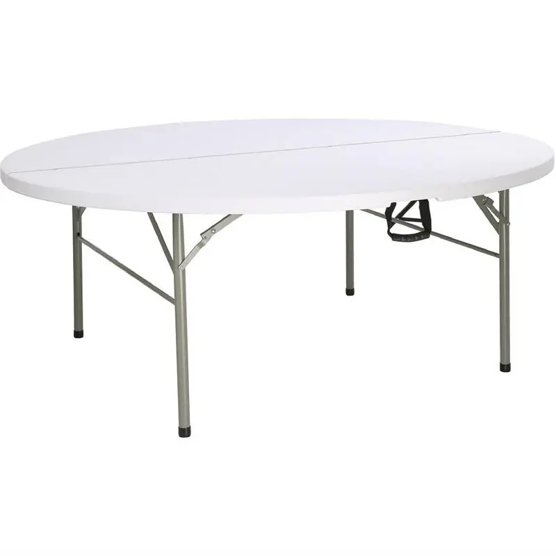 Inklapbare Ronde Buffettafel - Volledig Inklapbaar tot Koffer - 74(h)cm - 186cm ø Flitsaanbieding