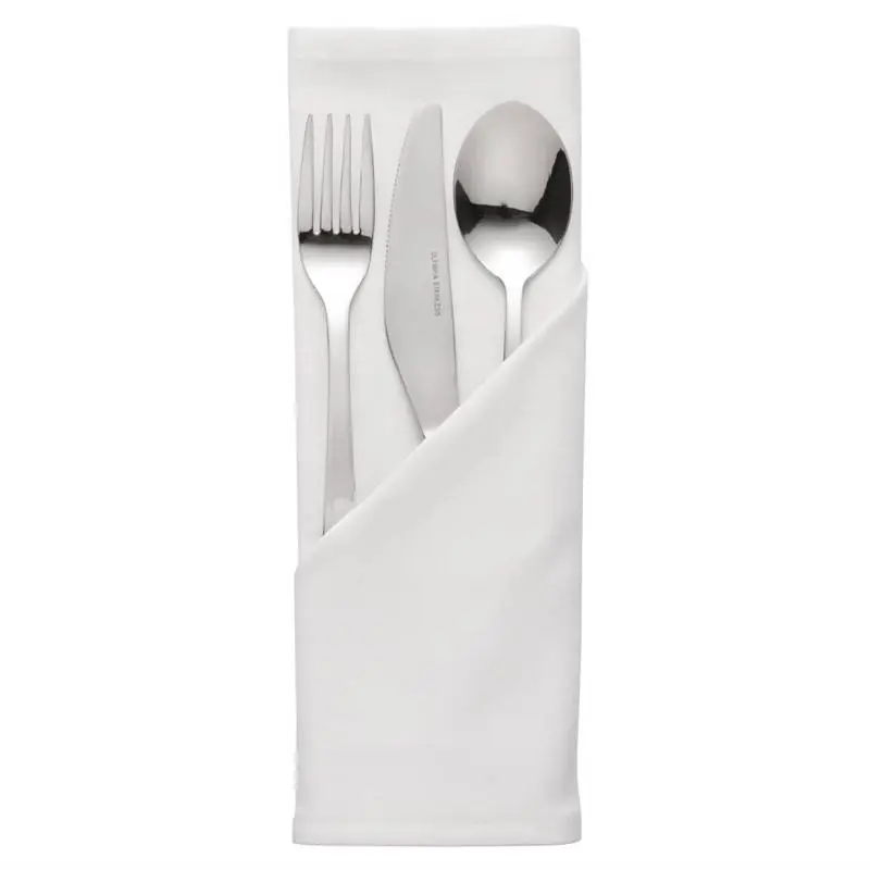 Bestekzakjes / Servetten Ocassions - Wit - 51x51cm - Per 10 Stuks Must-Have
