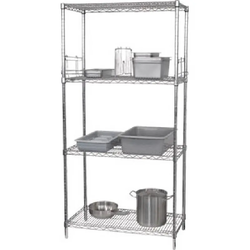 Superprijs Voorraadrek 4 Schappen - Gegalvaniseerd Zink - 1220x457x1830(h)mm