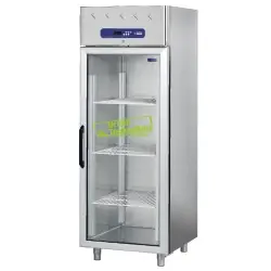 Vrieskast met Glazen Deur - RVS - 700 Liter - 75x82x(h)203cm - DELUXE Speciale Aanbieding