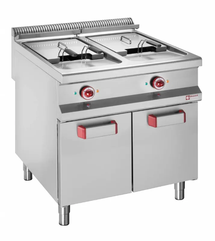 Merkproduct Elektrische Friteuse - 2 x 20 Liter - 400V - 32kW - Gesloten Kast - 800x900x(h)850/920mm