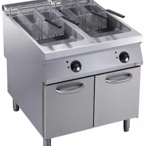 Friteuse - Elektrisch - 2 x 23 Liter - 400V - 36kW - Buitenkant Branders - 800x900x(h)850/920mm Meest Verkocht
