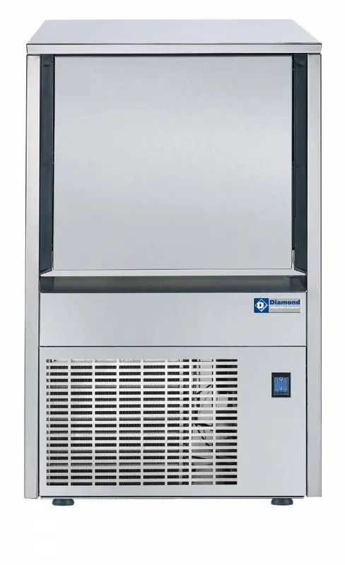 Finale Uitverkoop Holle ijsblokjesmachine 55 kg met reserve 30 kg - 593x557x(h)934 (+95/165)mm