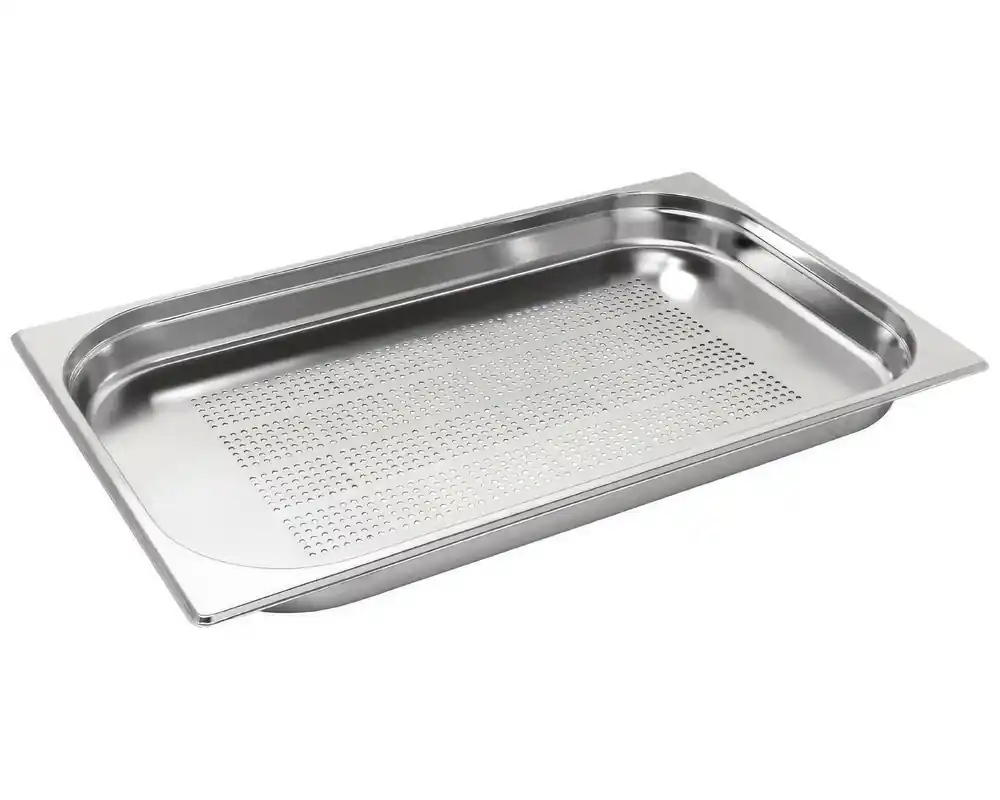 GN-bak - RVS - GN 1/1 - geperforeerd - 3L - (h)20mm Bestel Nu
