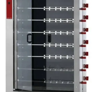 Rechtstreeks Van De Fabrikant Kippengrill Vitroceramisch - 8 Spitten - 1098x480xh1920mm - 38,4kW