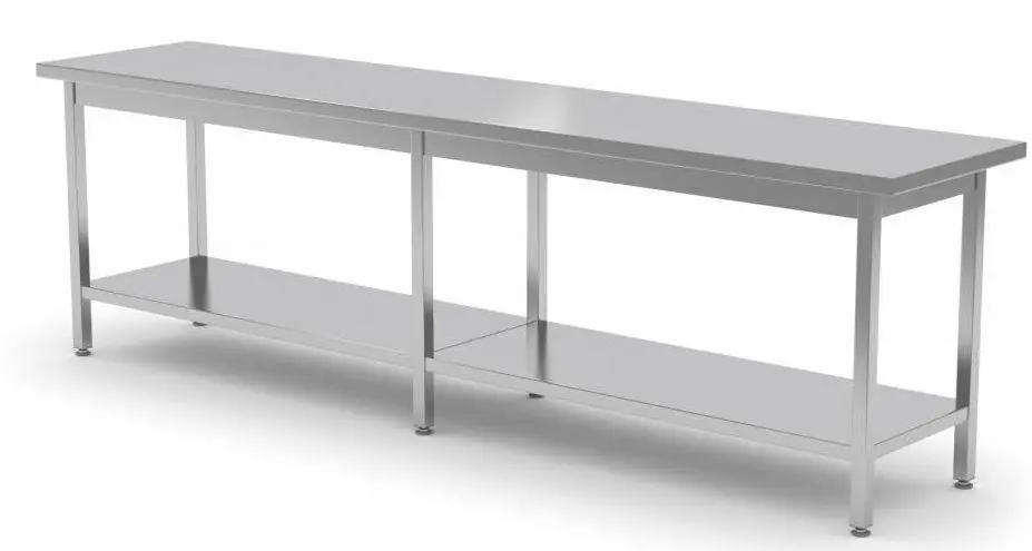 Bestel Nu Centrale Werktafel RVS + Bodemschap HEAVY DUTY 2000(b)x800(d)x885(h)mm