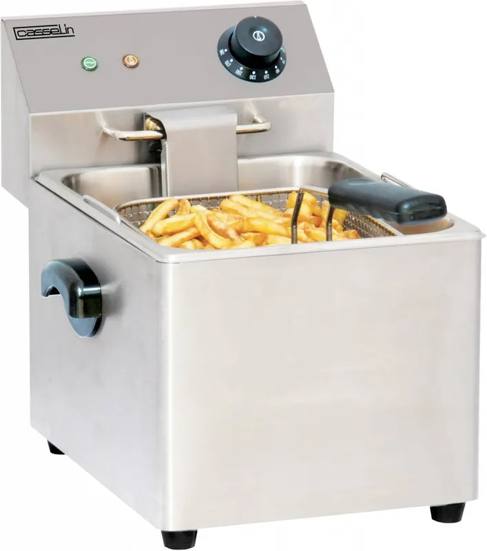 Friteuse - RVS - 4 Liter - 2kW - 220x400x(H)315mm Rechtstreeks Van De Fabrikant