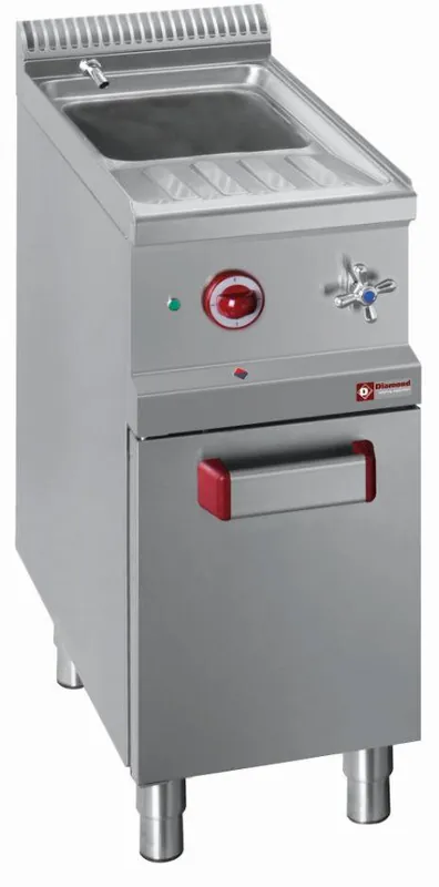 Beperkte Voorraad Pastakoker op gas, 1 kuip 26 liter (zonder manden), op kast - 400x700x(h)850/920mm