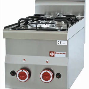 Gasfornuis 2 branders -Top- - 300x600x(h)280/400mm Hoge Kwaliteit