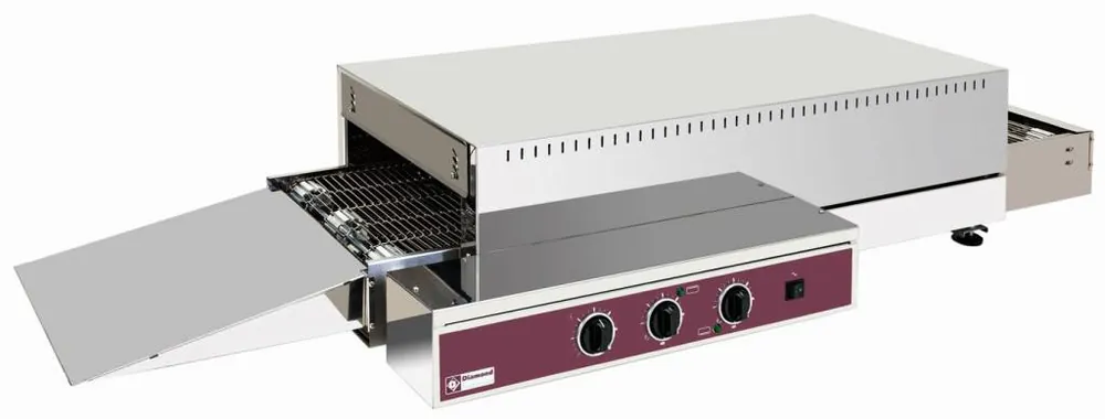 Betaalbaar Doorloop Oven Elektrisch - 400v - 121x60x(H)26/32cm - 6000W