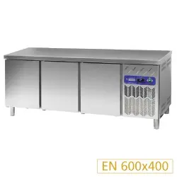 Koelwerkbank 80 cm diep - RVS - 3 deurs - 2017x80x(h)90cm - 530 liter Superprijs
