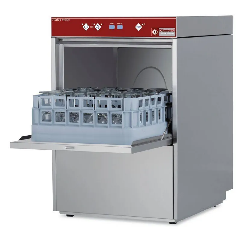 Glazenspoelmachine - 40x40cm - 46x55x(h)70cm - 28cm Laadhoogte - Made in Italy Lage Prijs