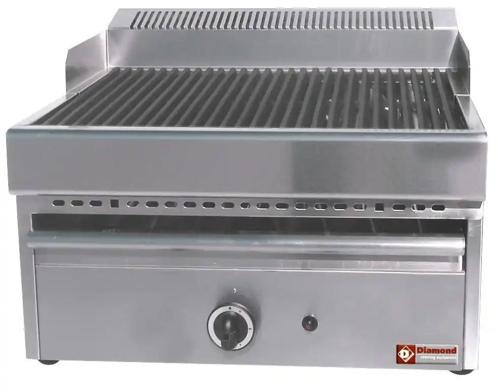 Stoomgrill op gas met gietijzeren rooster -Top- - 410x630x(h)430mm Tijdelijk Beschikbaar