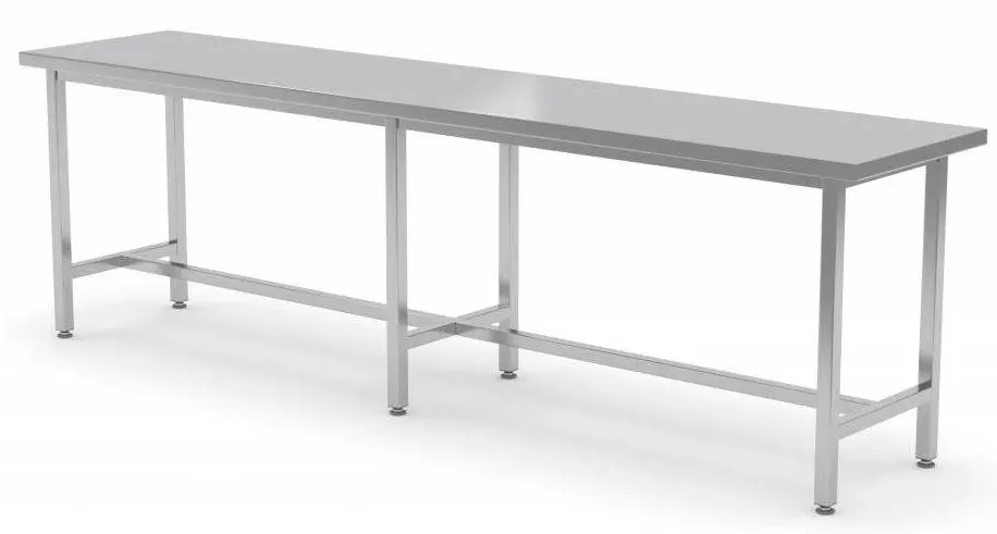 Dagaanbieding RVS Werktafel + Steunbalk HEAVY DUTY 2000(b)x700(d)x885(h)mm