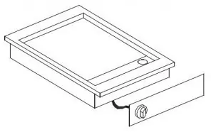 Elektrische Bakplaat - Drop In - Glad Chroom - 3,9 kW - 425x600x(H)181mm Betaalbaar