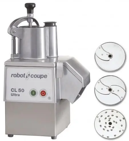 Bestel Nu Groentesnijder - Robot Coupe CL50 Ultra Pizza - tot 250Kg/uur - Snelheid 375 RPM