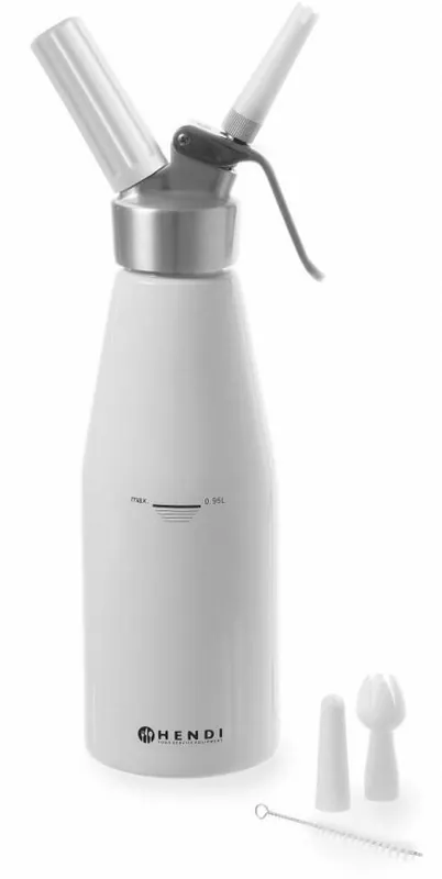 Slagroomspuit Wit Aluminium - Kitchen Line - 1 liter Gereduceerde Prijs
