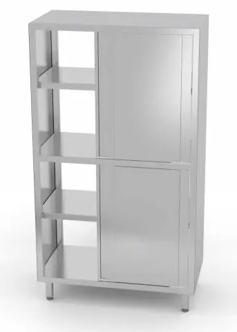 Speciale Aanbieding Opbergkast Dubbelzijdig 800x600x1800(h)mm + 8 Schuifdeuren + 3 Planken HEAVY DUTY