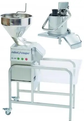 Groentesnijder - Robot Coupe CL55-2 - 2 Openingen - 400V - 2 Snelheden: 375 & 750 RPM Op = Op