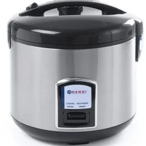 Complete Rijstkoker RVS + Stoomfunctie + Maatbeker + Rijstlepel + Stoommand - 4-10 Personen 1,8 liter Nu Kopen